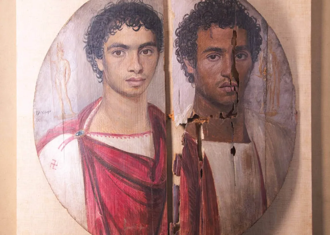 Egypt restores rare Fayum portrait ahead of first-ever loan to Italy 12 - Egyptian Gazette Egypt restores rare Fayum portrait ahead of first-ever loan to Italy 11 - Egyptian Gazette