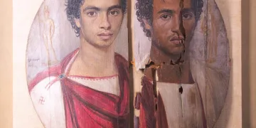 Egypt restores rare Fayum portrait ahead of first-ever loan to Italy 1 - Egyptian Gazette Egypt restores rare Fayum portrait ahead of first-ever loan to Italy