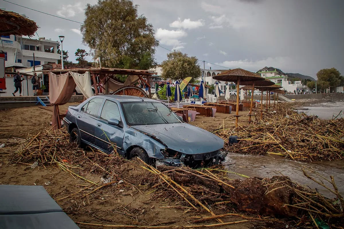 Driver killed in floods on Greek island of Rhodes