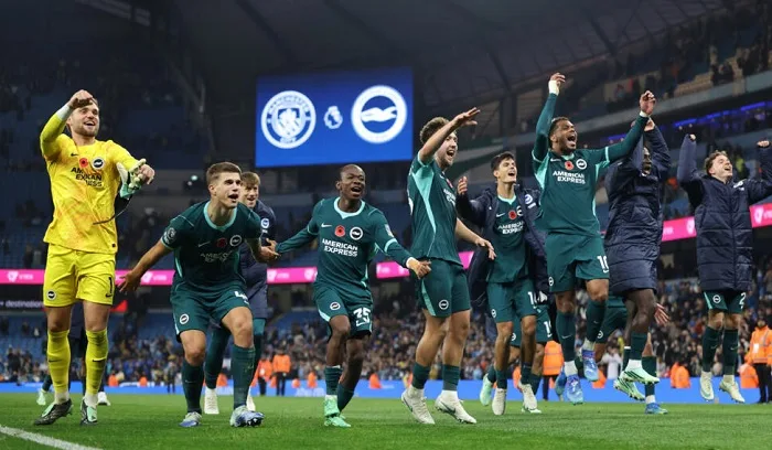 Brighton stun Man City in EPL upset 13 - Egyptian Gazette