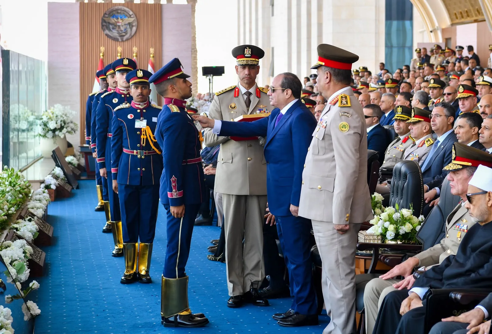 President Sisi honours top graduates at Egypt’s Military Academy ceremony
