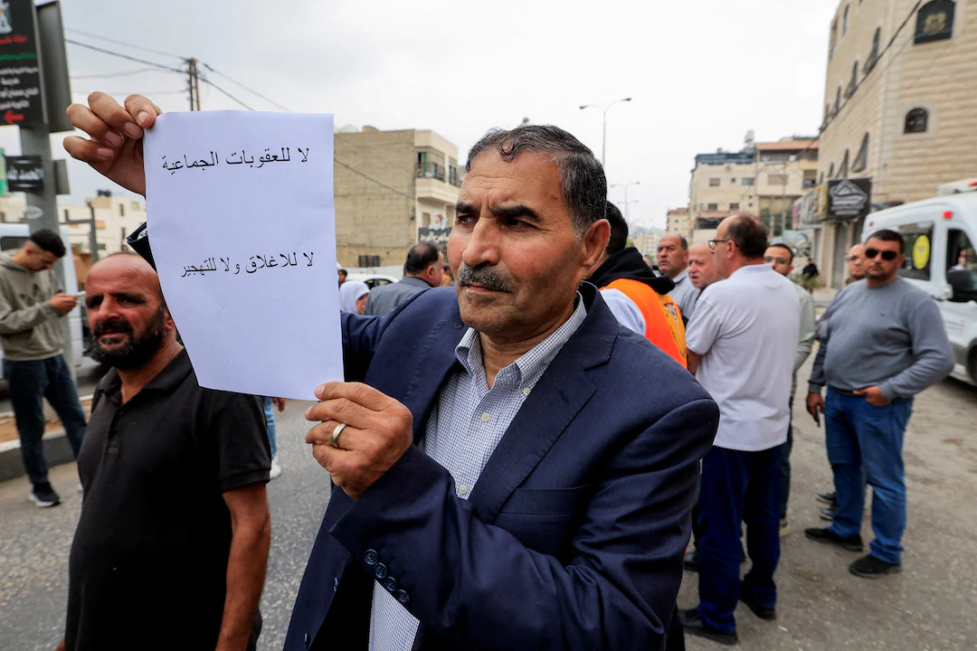 Palestinians protest against military demolitions in West Bank