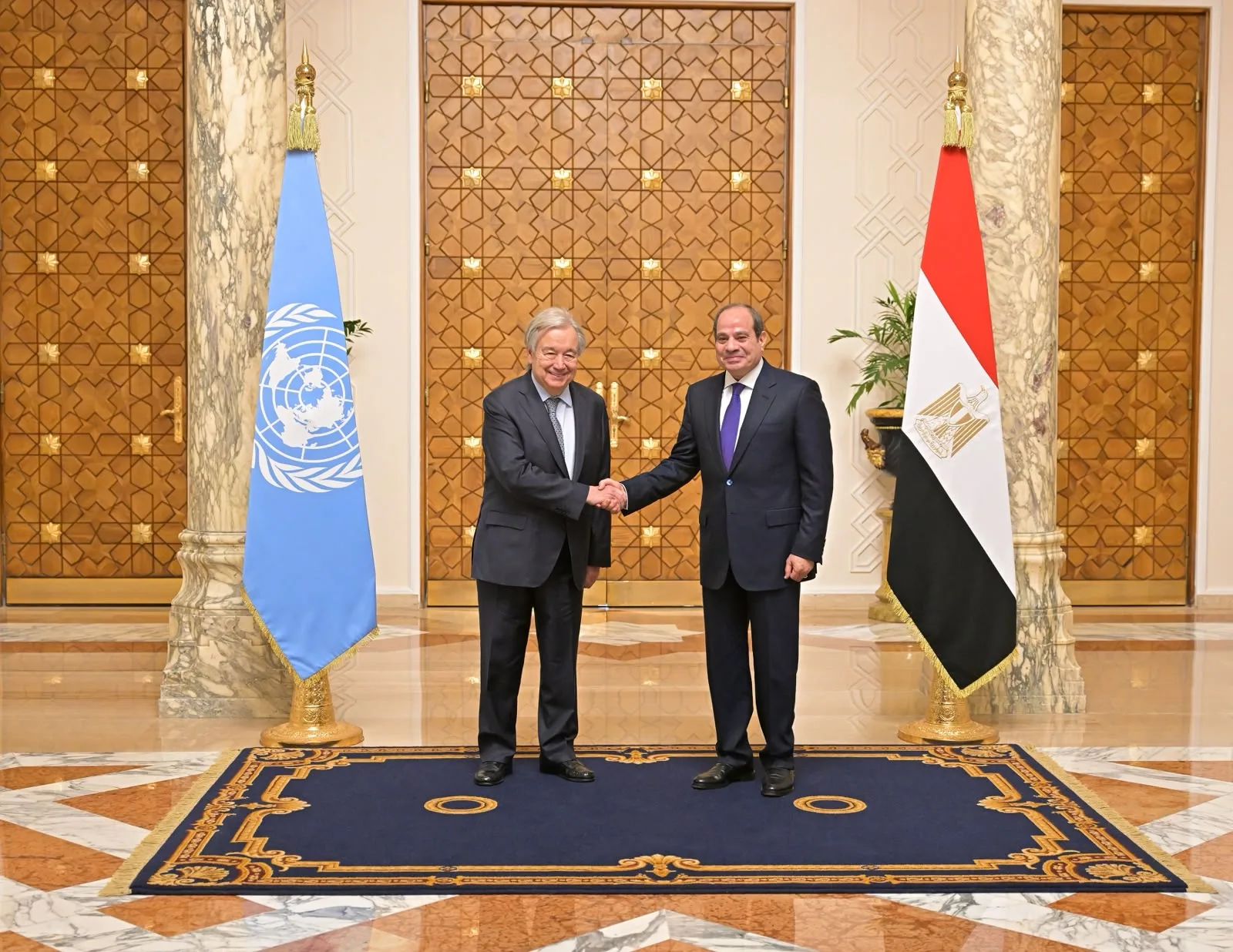 Sisi, Guterres discuss Palestinian cause, regional crises and UN reform