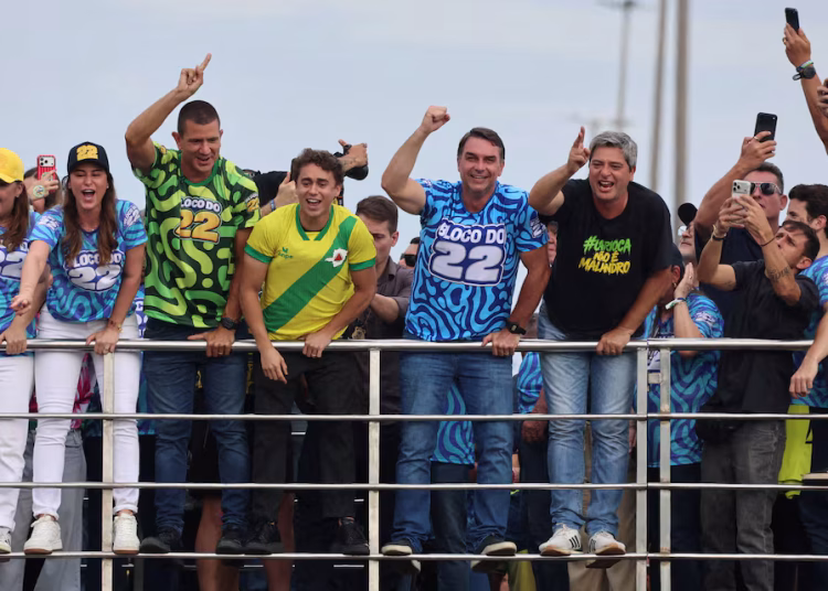 Brazil votes in Lula vs Bolsonaro Jr. runoff 11 - Egyptian Gazette Brazilian presidential candidate Flavio Bolsonaro from the Liberal Party (PL) attends a closing campaign rally ahead of the presidential runoff, in Rio de Janeiro, Brazil, October 24, 2026. REUTERS