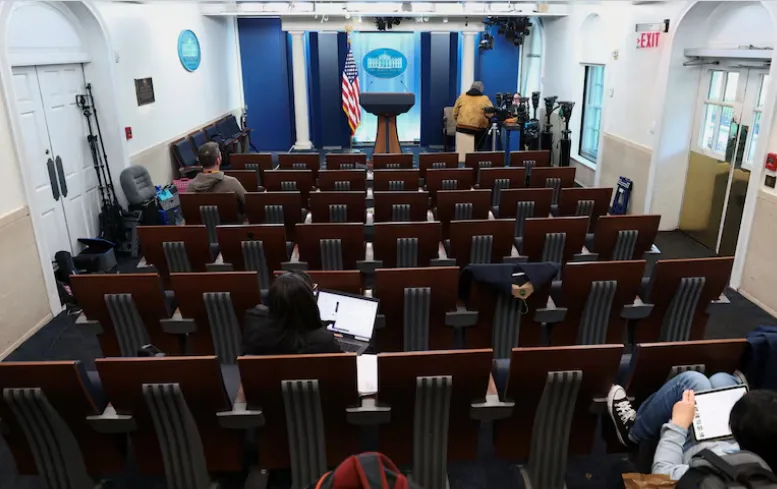 Trump says he may move White House press corps