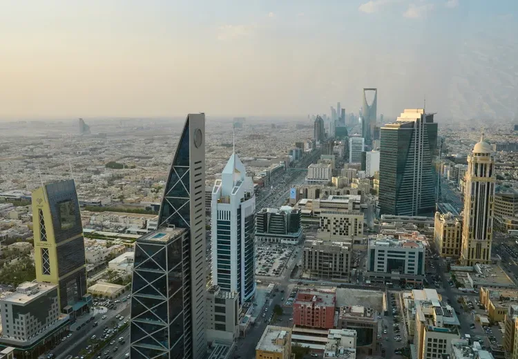 Saudi Arabia intercepts missile over Medina region 11 - Egyptian Gazette Buildings and construction sites fill the skyline in Riyadh. AP File photo