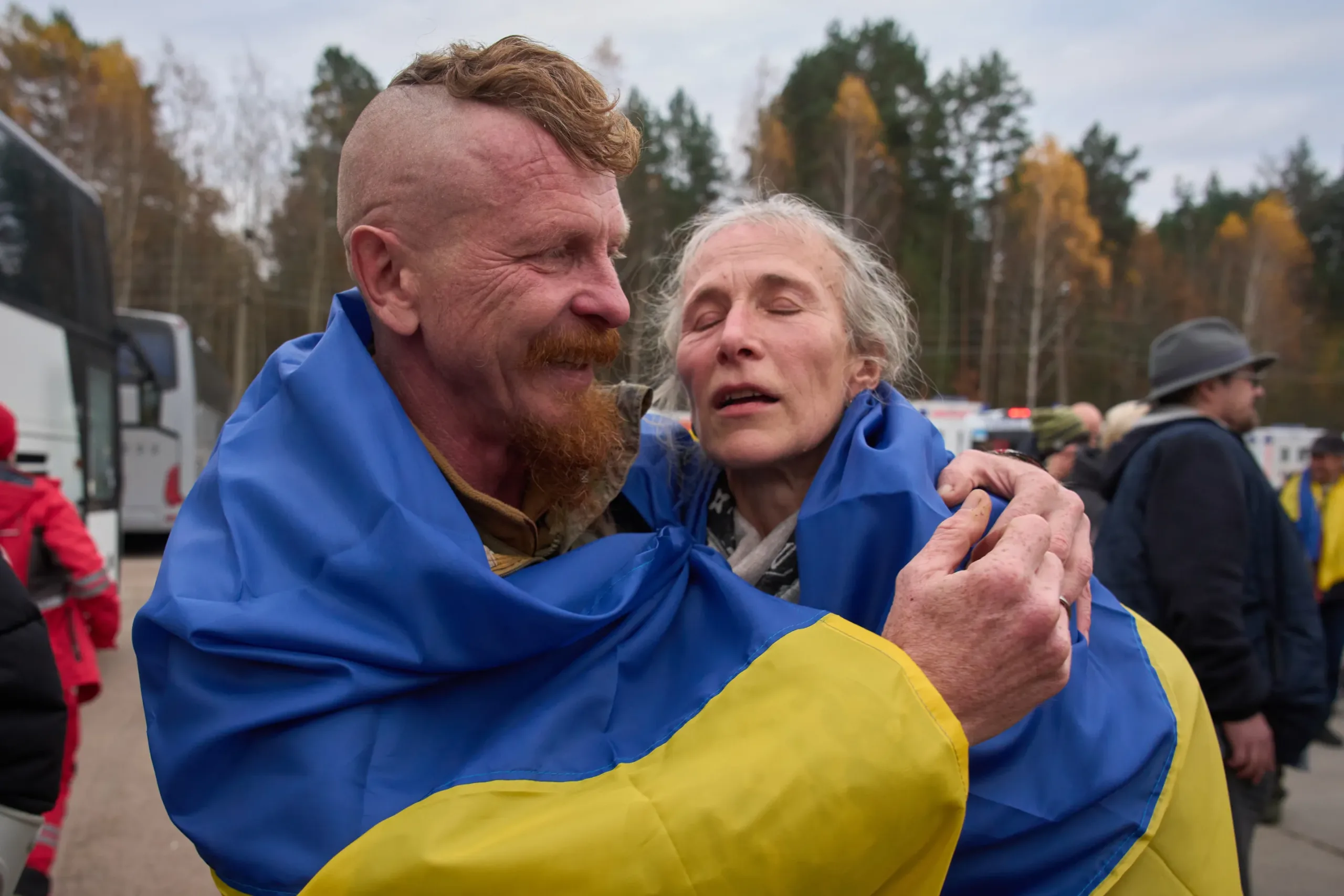 Residents evacuated from Russia's Oleshky reach Ukraine after localised ceasefire 2 - Egyptian Gazette Residents evacuated from Russia’s Oleshky reach Ukraine after localised ceasefire